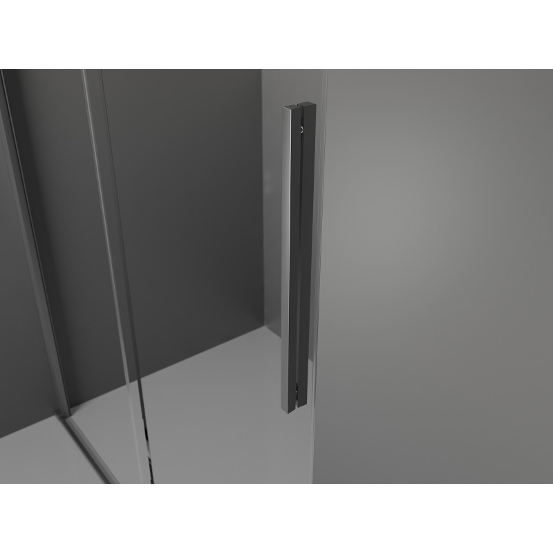 Mexen Velar L drsna prha kabina 120 x 120 cm, mraz, gun steel - 871-120-120-33-95