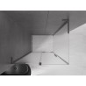 Mexen Velar L lükandustega dušinurk 90 x 70 cm, mattklaas, gun metal - 871-090-070-33-95