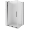 Mexen Velar L dušinurk, lükand 90 x 80 cm, härmatis, gun metal - 871-090-080-33-95