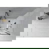 Mexen Rio halfronde douchecabine 80 x 80 cm, transparant, zwart + Flat douchebak, wit - 863-080-080-70-00-4110B