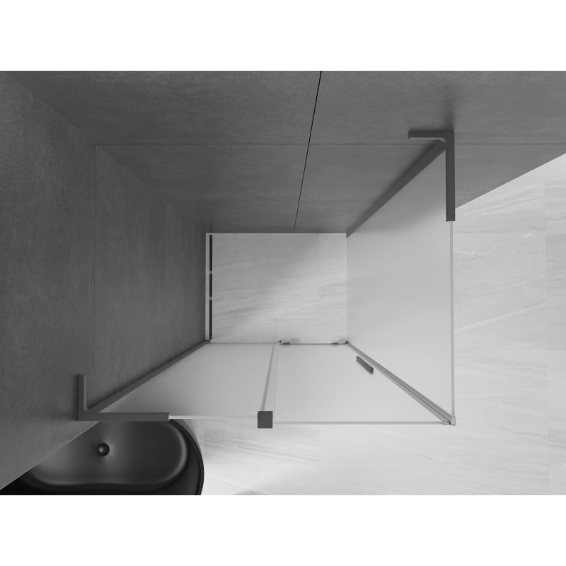 Mexen Velar L kabina prysznicowa rozsuwana 110 x 85 cm, szron, gun metal - 871-110-085-33-95