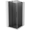Mexen Velar L sliding shower cabin 100 x 100 cm, graphite, gun metal - 871-100-100-43-95