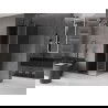 Mexen Velar L schuifdouchecabine 100 x 100 cm, grafiet, gun metal - 871-100-100-43-95