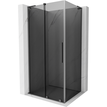 Mexen Velar L cabine de douche coulissante 90 x 70 cm, graphite, métal canon - 871-090-070-43-95