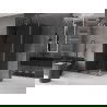 Mexen Velar L douchecabine schuifdeur 120 x 100 cm, grafiet, kanonnenmetaal - 871-120-100-43-95