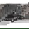 Mexen Velar L Duschkabine, verschiebbar 100 x 100 cm, transparent, gebürstetes Gun Gray - 871-100-100-03-66