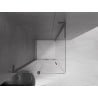 Mexen Velar L cabine de douche coulissante 100 x 100 cm, transparent, gris ardoise brossé - 871-100-100-03-66