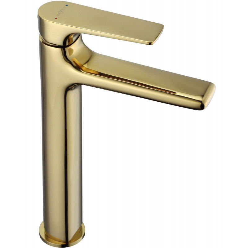 Mexen Lynx grifo de lavabo alto, dorado - 745910-50
