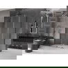 Mexen Velar L schuifdouchecabine 90 x 100 cm, transparant, geborsteld pistoolgrijs - 871-090-100-03-66