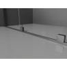 Mexen Velar L cabina doccia scorrevole 90 x 110 cm, trasparente, gun gray spazzolato - 871-090-110-03-66