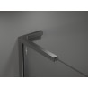 Mexen Velar L cabina doccia scorrevole 90 x 110 cm, trasparente, gun gray spazzolato - 871-090-110-03-66