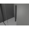 Mexen Velar L Duschkabine, Schiebetür, 100 x 75 cm, transparent, gebürstetes Gun Gray - 871-100-075-03-66
