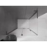 Mexen Velar L shower enclosure sliding 90 x 70 cm, frost, brushed gun gray - 871-090-070-33-66