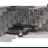 Mexen Velar L Duschkabine, schiebbar 110 x 80 cm, matt, gebürstet gun gray - 871-110-080-33-66