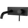 Mexen Alma robinet de lavabo encastré, noir - 75115-70