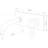 Mexen Alma robinet de lavabo encastré, chrome - 75115-00