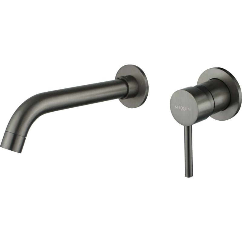 Mexen Alma grifo de lavabo empotrado, gris pistola cepillado - 75015-66