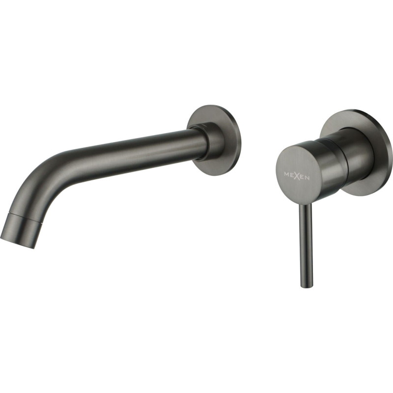 Mexen Alma Unterputz-Waschbeckenarmatur, gebürstetes Gun Gray - 75015-66