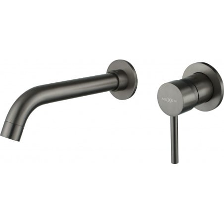 Mexen Alma robinet de lavabo encastré, graphite - 75015-66