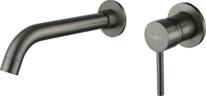 Mexen Alma grifo de lavabo empotrado, gris pistola cepillado - 75015-66