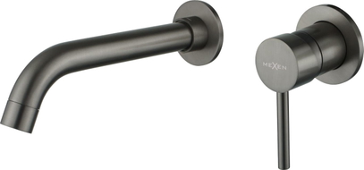 Mexen Alma rubinetto da lavabo ad incasso, grigio canna di fucile spazzolato - 75015-66
