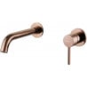 Mexen Alma wall-mounted washbasin faucet, rose gold - 75015-60