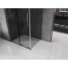 Mexen Velar L Duschkabine schiebbar 90 x 80 cm, graphit, gebürstet Gun Gray - 871-090-080-43-66