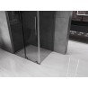 Mexen Velar L lükandustega dušinurk 90 x 85 cm, grafiit, harjatud gun gray - 871-090-085-43-66