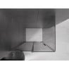 Mexen Velar L Duschkabine schiebbar 90 x 80 cm, graphit, gebürstet Gun Gray - 871-090-080-43-66
