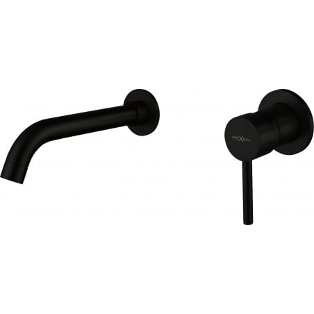 Mexen Alma Wall-Mounted Basin Tap, Black - 75015-70