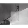 Cabine de douche coulissante Mexen Velar L 100 x 100 cm, transparent, noir - 871-100-100-03-70