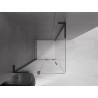 Mexen Velar L kabina prysznicowa rozsuwana 100 x 100 cm, transparent, czarna - 871-100-100-03-70