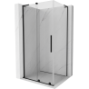 Mexen Velar L cabine de douche coulissante 90 x 75 cm, transparent, noir - 871-090-075-03-70