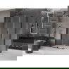 Mexen Velar L Schiebeduschkabine 90 x 100 cm, transparent, schwarz - 871-090-100-03-70