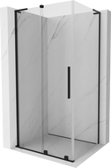 Mexen Velar L καμπίνα ντους συρόμενη 100 x 80 cm, διαφανής, μαύρη - 871-100-080-03-70