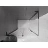 Mexen Velar L Duschkabine zum Schieben 100 x 80 cm, transparent, schwarz - 871-100-080-03-70