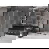 Mexen Velar L Duschkabine schiebbar 90 x 85 cm, matt, schwarz - 871-090-085-33-70