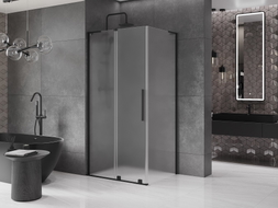 Mexen Velar L klizna tuš kabina klizna 110 x 80 cm, mat, crna - 871-110-080-33-70