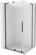 Mexen Velar L drsna tuš kabina 110 x 90 cm, zmrzal, črna - 871-110-090-33-70