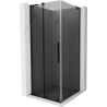 Mexen Velar L sliding shower cabin 90 x 90 cm, graphite, black - 871-090-090-43-70