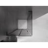 Mexen Velar L sliding shower cabin 90 x 90 cm, graphite, black - 871-090-090-43-70