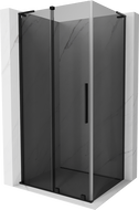 Mexen Velar L schuifbare douchecabine 90 x 70 cm, grafiet, zwart - 871-090-070-43-70