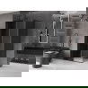 Mexen Velar L Duschkabine Schiebetür 100 x 90 cm, graphit, schwarz - 871-100-090-43-70