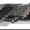 Mexen Velar L Schiebeduschkabine 100 x 120 cm, Graphit, Schwarz - 871-100-120-43-70