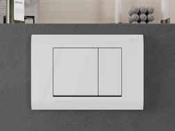 Mexen Fenix Air 01 pneimatiska skalošanas poga, balta spīdīga - 6A0100