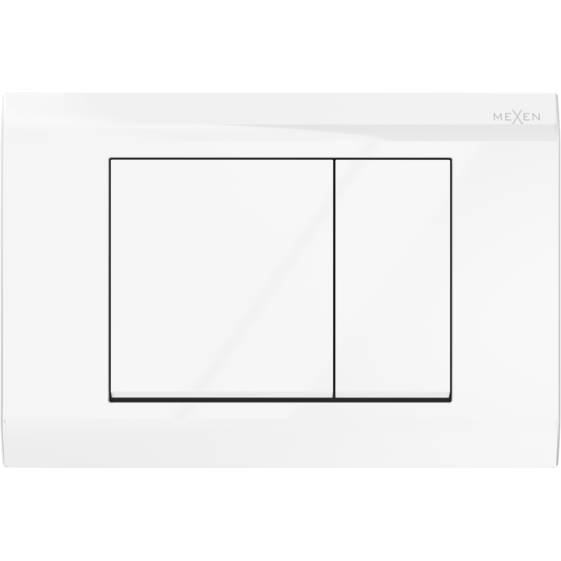 Mexen Fenix Air 01 pneumaattinen huuhtelupainike, kiiltävä valkoinen - 6A0100