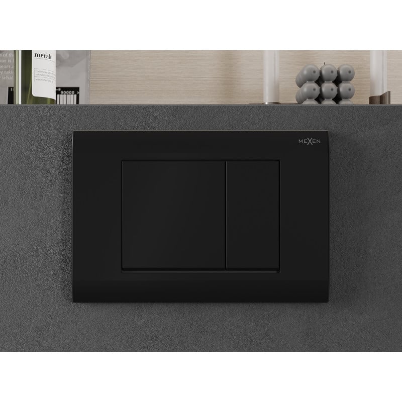 Mexen Fenix Air 01 pneumatisk spolningsknapp, svart - 6A0103