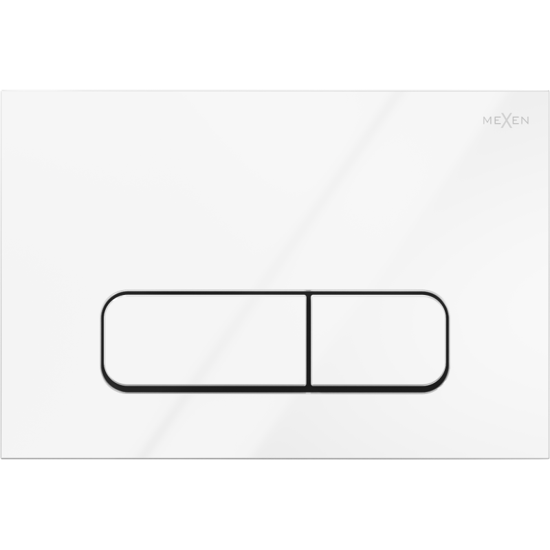 Mexen Fenix Air 02 pneumatic flush button, glossy white - 6A0200