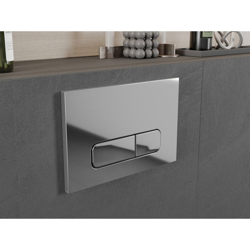 Mexen Fenix Air 02 pneumatische spoelknop, glanzend chroom - 6A0201