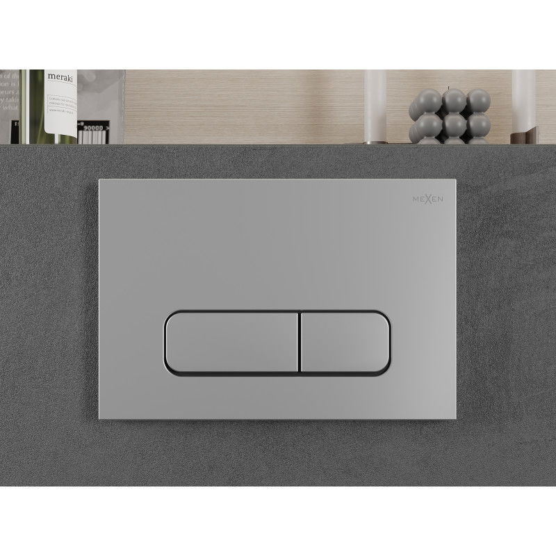 Mexen Fenix Air 02 Pneumatic Flush Button, Matte Chrome - 6A0202